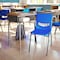 Flash Furniture HERCULES Student Desk w/Open Front Metal Book Box, Walnut Desktop, Silver Frame and Nvy Stack Chair FD-DESK-GWA-SCH3NB-GG - alternate 6